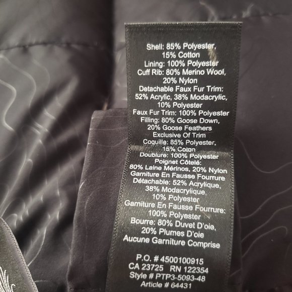 Aritzia TNA The Bancroft Black Premium Goose Down Slim Fit Parka Women's Coat S - Picture 15 of 16